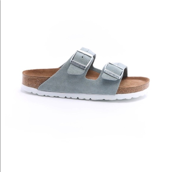 soft blue birkenstocks